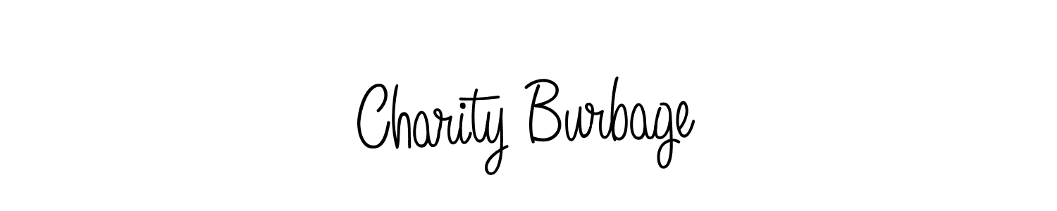 Use a signature maker to create a handwritten signature online. With this signature software, you can design (Angelique-Rose-font-FFP) your own signature for name Charity Burbage. Charity Burbage signature style 5 images and pictures png