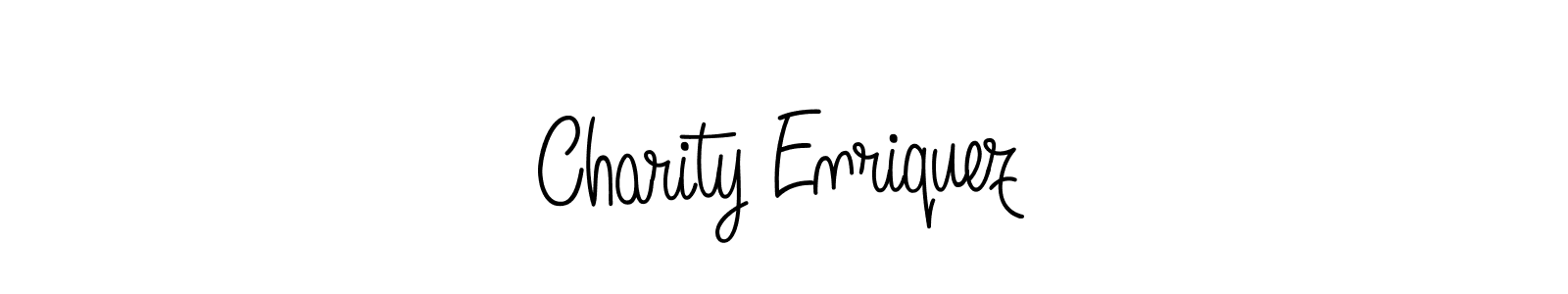 Design your own signature with our free online signature maker. With this signature software, you can create a handwritten (Angelique-Rose-font-FFP) signature for name Charity Enriquez. Charity Enriquez signature style 5 images and pictures png