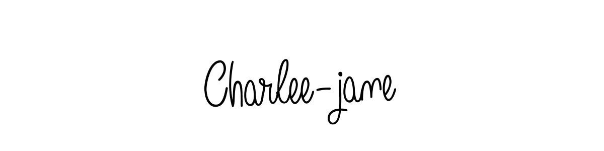 Make a beautiful signature design for name Charlee-jane. With this signature (Angelique-Rose-font-FFP) style, you can create a handwritten signature for free. Charlee-jane signature style 5 images and pictures png