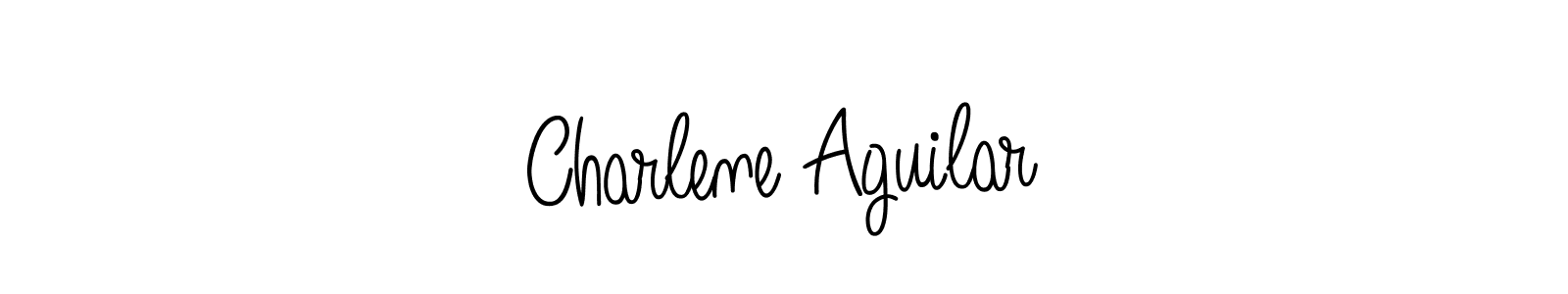 The best way (Angelique-Rose-font-FFP) to make a short signature is to pick only two or three words in your name. The name Charlene Aguilar include a total of six letters. For converting this name. Charlene Aguilar signature style 5 images and pictures png
