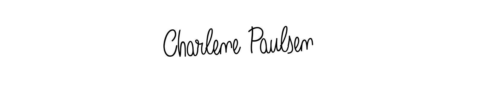 How to make Charlene Paulsen name signature. Use Angelique-Rose-font-FFP style for creating short signs online. This is the latest handwritten sign. Charlene Paulsen signature style 5 images and pictures png