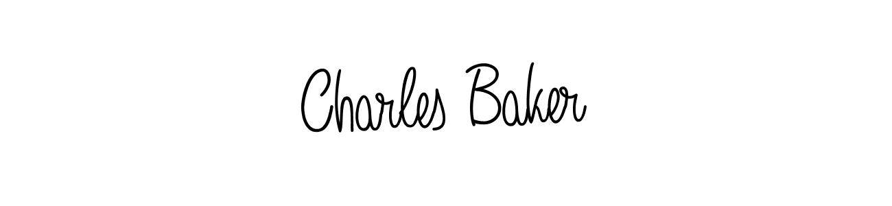 You should practise on your own different ways (Angelique-Rose-font-FFP) to write your name (Charles Baker) in signature. don't let someone else do it for you. Charles Baker signature style 5 images and pictures png