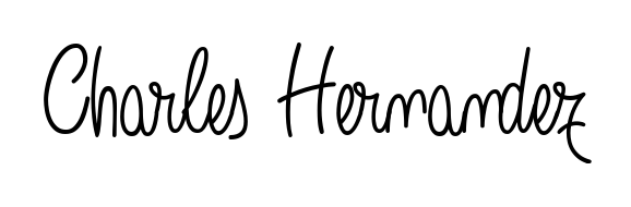 Looking for an artistic signature for Charles Hernandez? The Angelique-Rose-font-FFP calligraphy style gives a sophisticated flow suitable for business cards and emails. Charles Hernandez signature style 5 images and pictures png