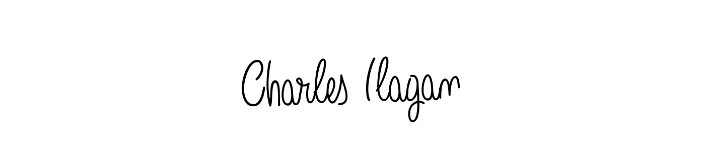 The best way (Angelique-Rose-font-FFP) to make a short signature is to pick only two or three words in your name. The name Charles Ilagan include a total of six letters. For converting this name. Charles Ilagan signature style 5 images and pictures png