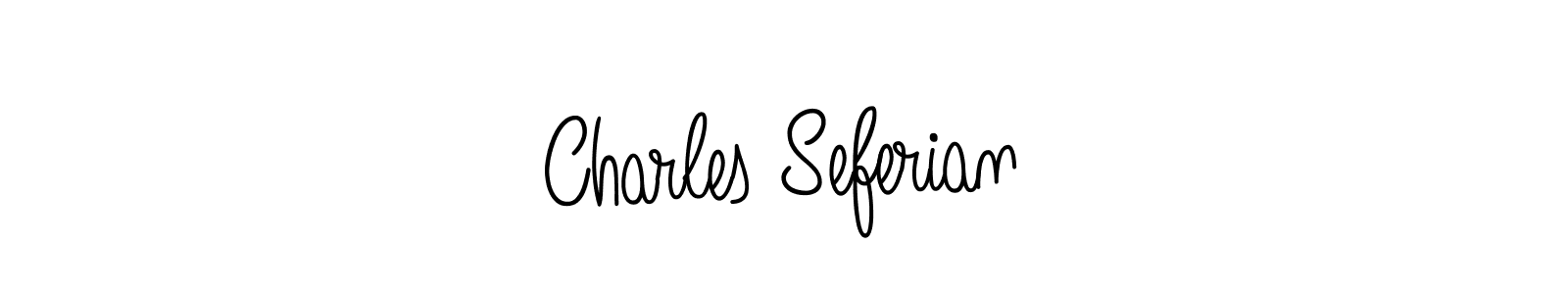 Charles Seferian stylish signature style. Best Handwritten Sign (Angelique-Rose-font-FFP) for my name. Handwritten Signature Collection Ideas for my name Charles Seferian. Charles Seferian signature style 5 images and pictures png
