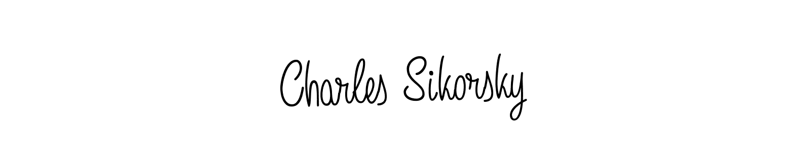 You should practise on your own different ways (Angelique-Rose-font-FFP) to write your name (Charles Sikorsky) in signature. don't let someone else do it for you. Charles Sikorsky signature style 5 images and pictures png