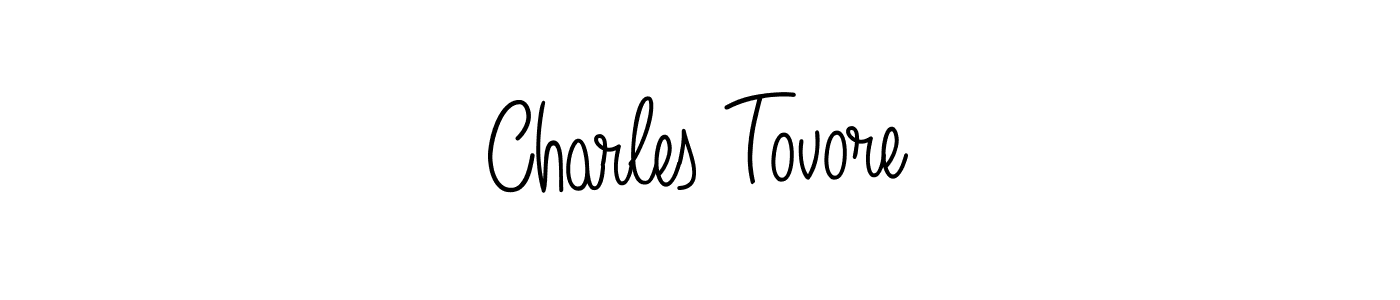 Design your own signature with our free online signature maker. With this signature software, you can create a handwritten (Angelique-Rose-font-FFP) signature for name Charles Tovore. Charles Tovore signature style 5 images and pictures png