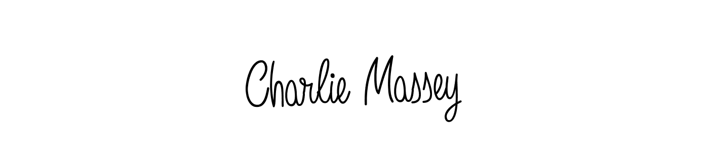 You should practise on your own different ways (Angelique-Rose-font-FFP) to write your name (Charlie Massey) in signature. don't let someone else do it for you. Charlie Massey signature style 5 images and pictures png