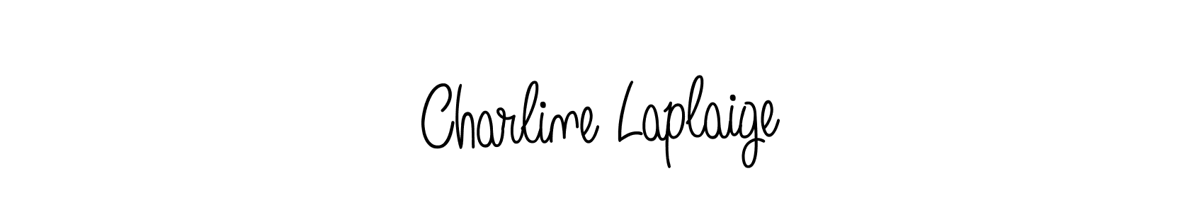 How to make Charline Laplaige name signature. Use Angelique-Rose-font-FFP style for creating short signs online. This is the latest handwritten sign. Charline Laplaige signature style 5 images and pictures png