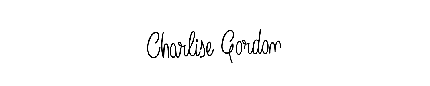 How to make Charlise Gordon name signature. Use Angelique-Rose-font-FFP style for creating short signs online. This is the latest handwritten sign. Charlise Gordon signature style 5 images and pictures png