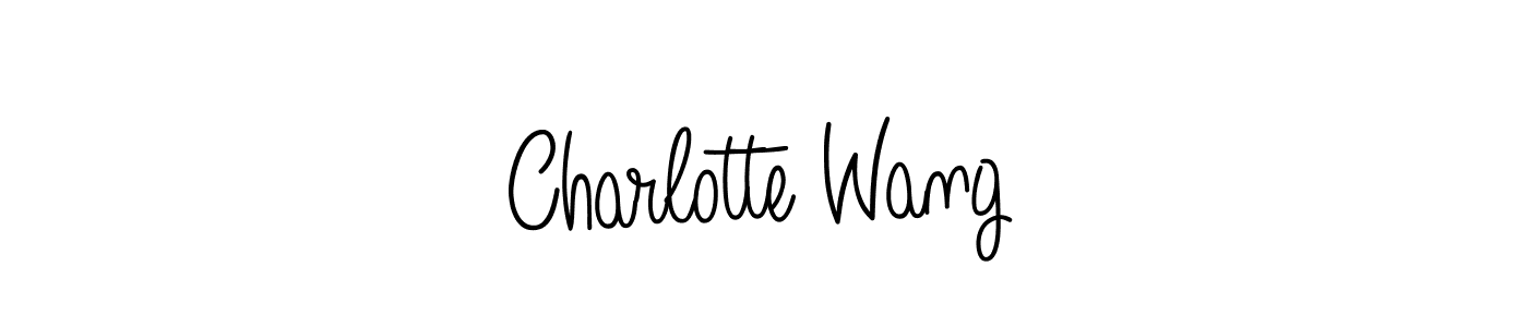 Design your own signature with our free online signature maker. With this signature software, you can create a handwritten (Angelique-Rose-font-FFP) signature for name Charlotte Wang. Charlotte Wang signature style 5 images and pictures png