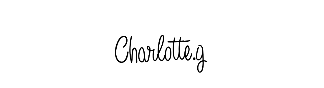 The best way (Angelique-Rose-font-FFP) to make a short signature is to pick only two or three words in your name. The name Charlotte.g include a total of six letters. For converting this name. Charlotte.g signature style 5 images and pictures png