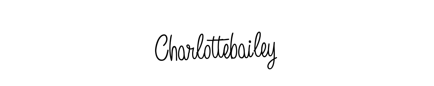 Make a beautiful signature design for name Charlottebailey. With this signature (Angelique-Rose-font-FFP) style, you can create a handwritten signature for free. Charlottebailey signature style 5 images and pictures png