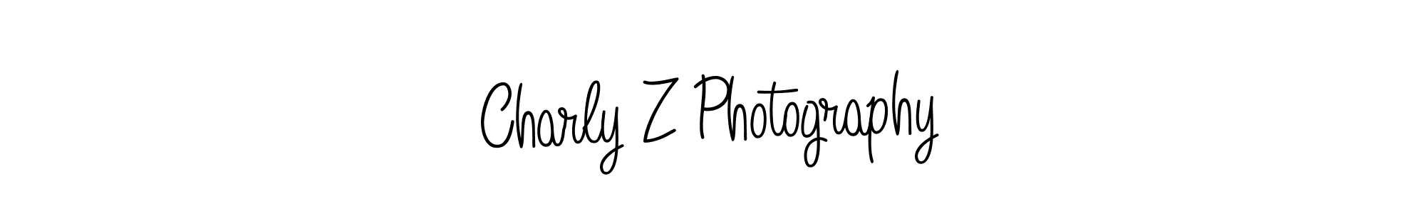 Make a beautiful signature design for name Charly Z Photography. With this signature (Angelique-Rose-font-FFP) style, you can create a handwritten signature for free. Charly Z Photography signature style 5 images and pictures png