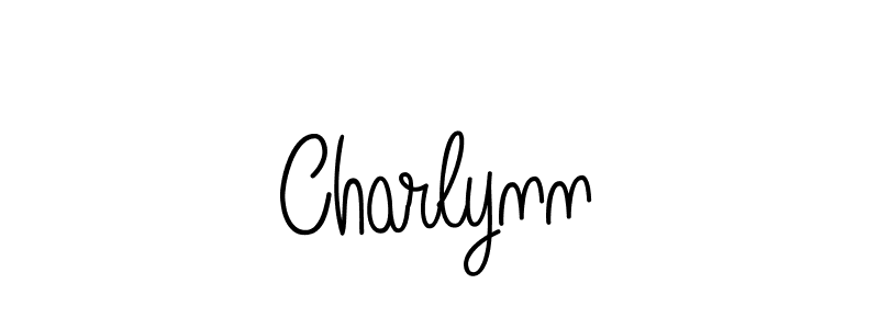 Make a beautiful signature design for name Charlynn. With this signature (Angelique-Rose-font-FFP) style, you can create a handwritten signature for free. Charlynn signature style 5 images and pictures png