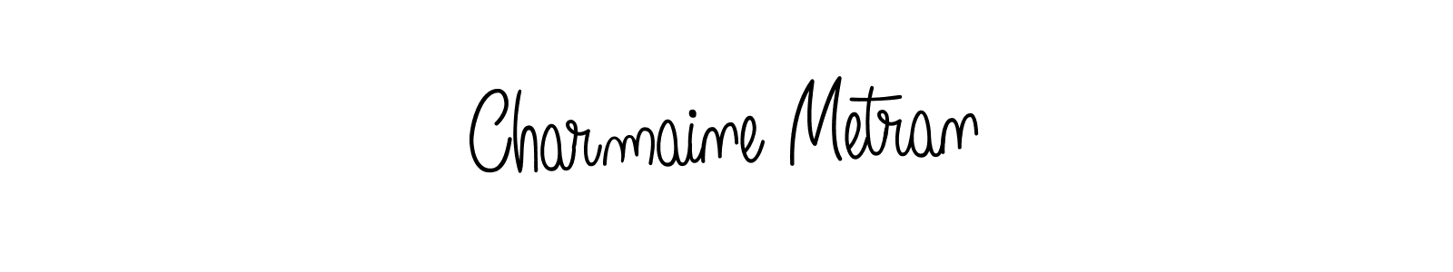 Create a beautiful signature design for name Charmaine Metran. With this signature (Angelique-Rose-font-FFP) fonts, you can make a handwritten signature for free. Charmaine Metran signature style 5 images and pictures png