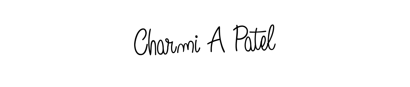 It looks lik you need a new signature style for name Charmi A Patel. Design unique handwritten (Angelique-Rose-font-FFP) signature with our free signature maker in just a few clicks. Charmi A Patel signature style 5 images and pictures png