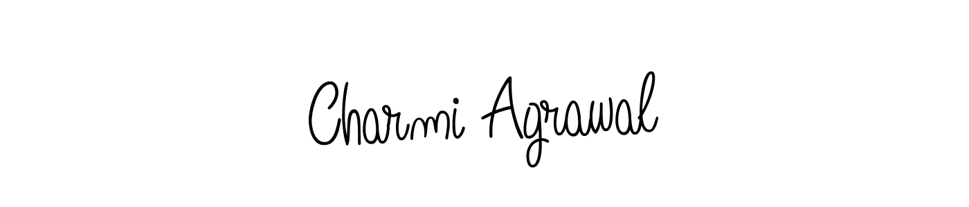 How to Draw Charmi Agrawal signature style? Angelique-Rose-font-FFP is a latest design signature styles for name Charmi Agrawal. Charmi Agrawal signature style 5 images and pictures png