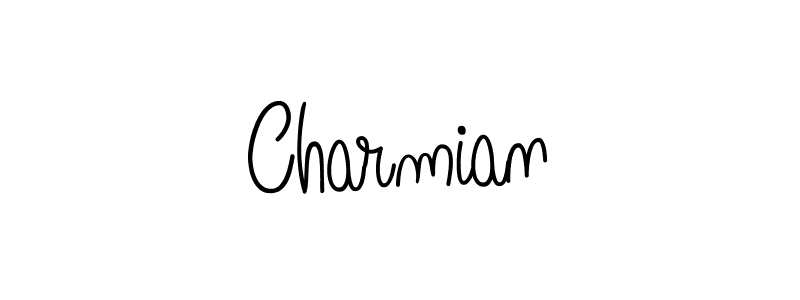 Design your own signature with our free online signature maker. With this signature software, you can create a handwritten (Angelique-Rose-font-FFP) signature for name Charmian. Charmian signature style 5 images and pictures png