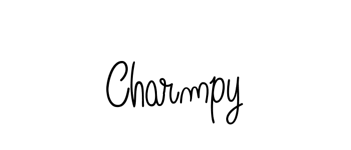 How to make Charmpy name signature. Use Angelique-Rose-font-FFP style for creating short signs online. This is the latest handwritten sign. Charmpy signature style 5 images and pictures png