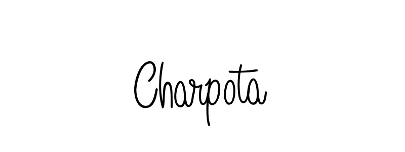 Charpota stylish signature style. Best Handwritten Sign (Angelique-Rose-font-FFP) for my name. Handwritten Signature Collection Ideas for my name Charpota. Charpota signature style 5 images and pictures png