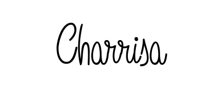 Use a signature maker to create a handwritten signature online. With this signature software, you can design (Angelique-Rose-font-FFP) your own signature for name Charrisa. Charrisa signature style 5 images and pictures png