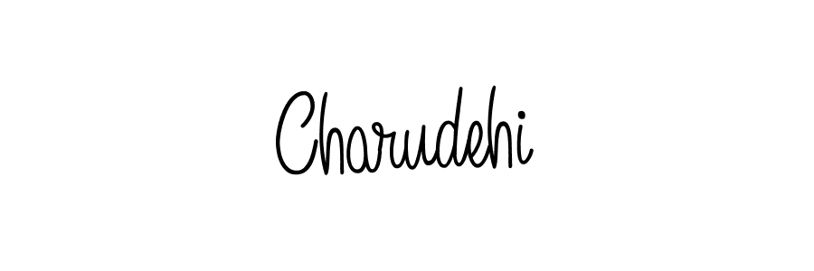 The best way (Angelique-Rose-font-FFP) to make a short signature is to pick only two or three words in your name. The name Charudehi include a total of six letters. For converting this name. Charudehi signature style 5 images and pictures png