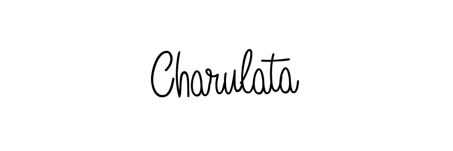 Design your own signature with our free online signature maker. With this signature software, you can create a handwritten (Angelique-Rose-font-FFP) signature for name Charulata. Charulata signature style 5 images and pictures png