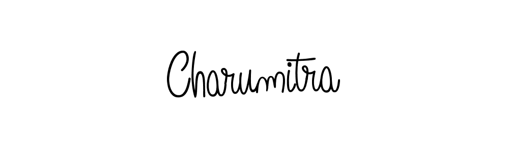 Charumitra stylish signature style. Best Handwritten Sign (Angelique-Rose-font-FFP) for my name. Handwritten Signature Collection Ideas for my name Charumitra. Charumitra signature style 5 images and pictures png
