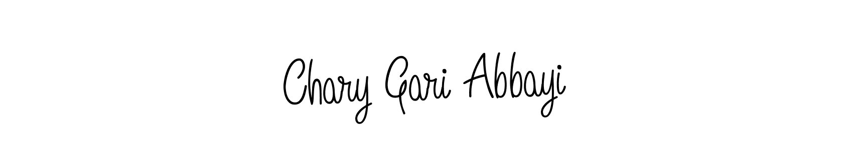 Create a beautiful signature design for name Chary Gari Abbayi. With this signature (Angelique-Rose-font-FFP) fonts, you can make a handwritten signature for free. Chary Gari Abbayi signature style 5 images and pictures png