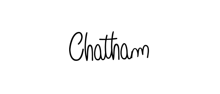 Design your own signature with our free online signature maker. With this signature software, you can create a handwritten (Angelique-Rose-font-FFP) signature for name Chatham. Chatham signature style 5 images and pictures png