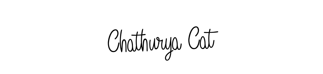 Chathurya Cat stylish signature style. Best Handwritten Sign (Angelique-Rose-font-FFP) for my name. Handwritten Signature Collection Ideas for my name Chathurya Cat. Chathurya Cat signature style 5 images and pictures png