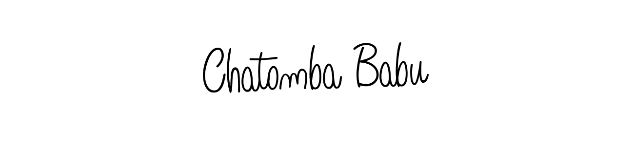 It looks lik you need a new signature style for name Chatomba Babu. Design unique handwritten (Angelique-Rose-font-FFP) signature with our free signature maker in just a few clicks. Chatomba Babu signature style 5 images and pictures png