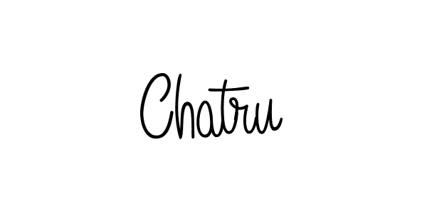 How to make Chatru name signature. Use Angelique-Rose-font-FFP style for creating short signs online. This is the latest handwritten sign. Chatru signature style 5 images and pictures png