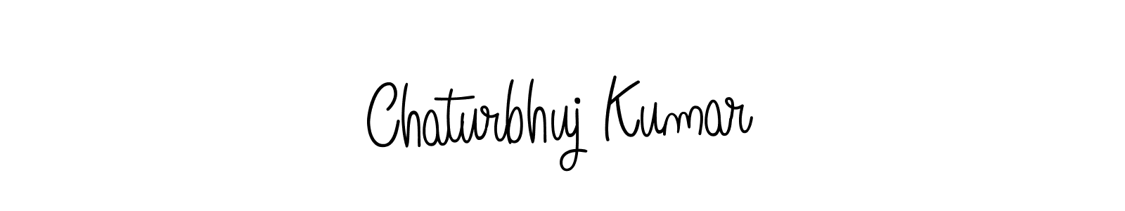 You should practise on your own different ways (Angelique-Rose-font-FFP) to write your name (Chaturbhuj Kumar) in signature. don't let someone else do it for you. Chaturbhuj Kumar signature style 5 images and pictures png