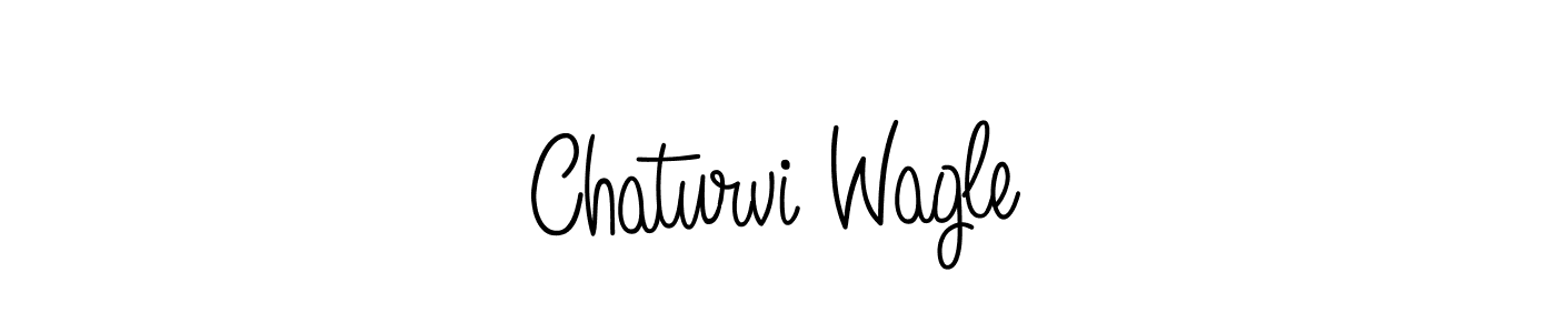 Chaturvi Wagle stylish signature style. Best Handwritten Sign (Angelique-Rose-font-FFP) for my name. Handwritten Signature Collection Ideas for my name Chaturvi Wagle. Chaturvi Wagle signature style 5 images and pictures png