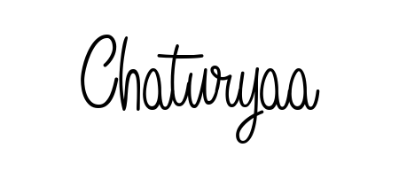 Designed for modern professionals: Chaturyaa name signature crafted with Angelique-Rose-font-FFP script. Ready for digital PDF workflows. Chaturyaa signature style 5 images and pictures png