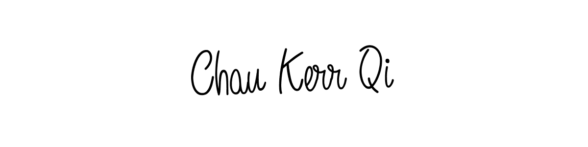 Create a beautiful signature design for name Chau Kerr Qi. With this signature (Angelique-Rose-font-FFP) fonts, you can make a handwritten signature for free. Chau Kerr Qi signature style 5 images and pictures png