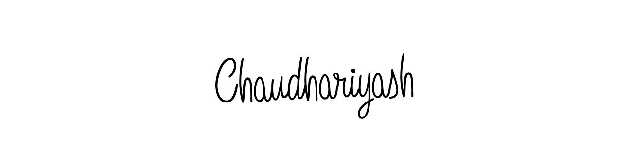 How to make Chaudhariyash signature? Angelique-Rose-font-FFP is a professional autograph style. Create handwritten signature for Chaudhariyash name. Chaudhariyash signature style 5 images and pictures png