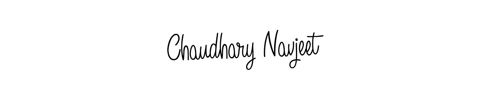 How to make Chaudhary Navjeet signature? Angelique-Rose-font-FFP is a professional autograph style. Create handwritten signature for Chaudhary Navjeet name. Chaudhary Navjeet signature style 5 images and pictures png