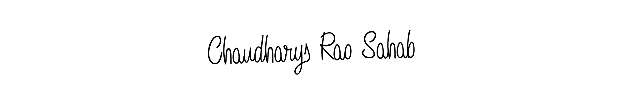 You can use this online signature creator to create a handwritten signature for the name Chaudharys Rao Sahab. This is the best online autograph maker. Chaudharys Rao Sahab signature style 5 images and pictures png