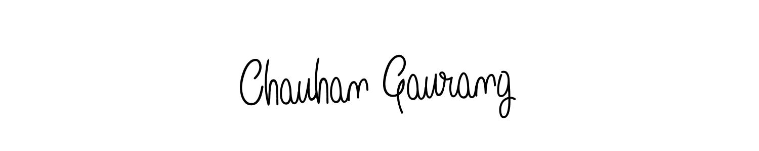 The best way (Angelique-Rose-font-FFP) to make a short signature is to pick only two or three words in your name. The name Chauhan Gaurang include a total of six letters. For converting this name. Chauhan Gaurang signature style 5 images and pictures png