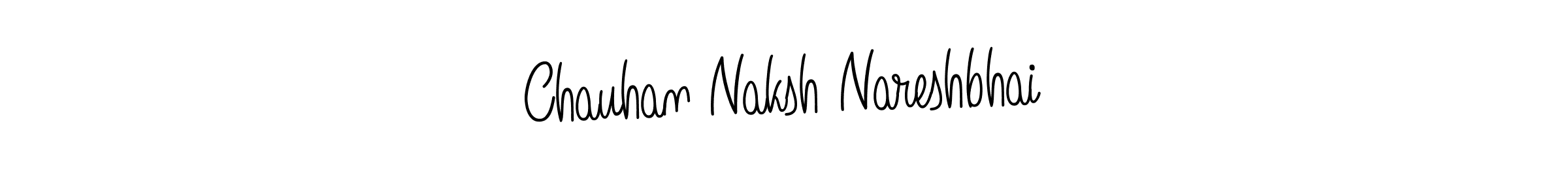 Design your own signature with our free online signature maker. With this signature software, you can create a handwritten (Angelique-Rose-font-FFP) signature for name Chauhan Naksh Nareshbhai. Chauhan Naksh Nareshbhai signature style 5 images and pictures png