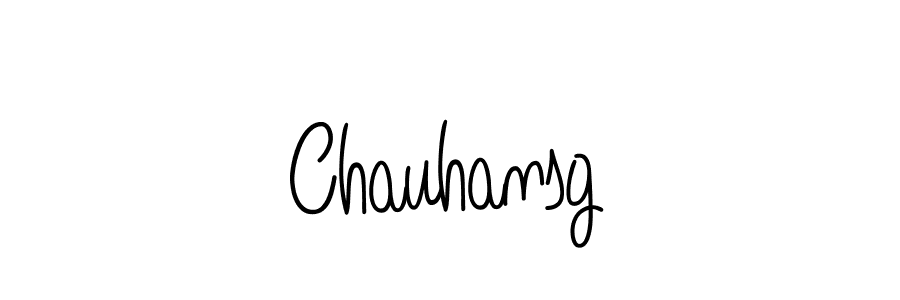 Make a beautiful signature design for name Chauhansg. With this signature (Angelique-Rose-font-FFP) style, you can create a handwritten signature for free. Chauhansg signature style 5 images and pictures png