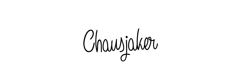 Use a signature maker to create a handwritten signature online. With this signature software, you can design (Angelique-Rose-font-FFP) your own signature for name Chausjaker. Chausjaker signature style 5 images and pictures png