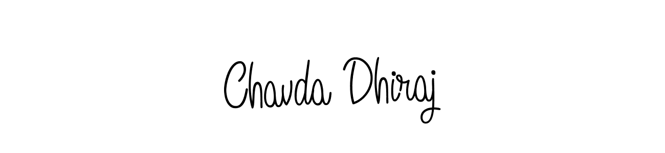 It looks lik you need a new signature style for name Chavda Dhiraj. Design unique handwritten (Angelique-Rose-font-FFP) signature with our free signature maker in just a few clicks. Chavda Dhiraj signature style 5 images and pictures png