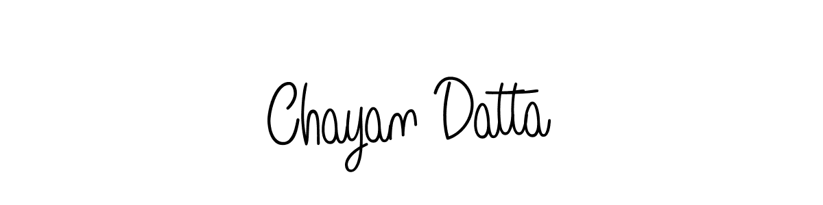 Use a signature maker to create a handwritten signature online. With this signature software, you can design (Angelique-Rose-font-FFP) your own signature for name Chayan Datta. Chayan Datta signature style 5 images and pictures png