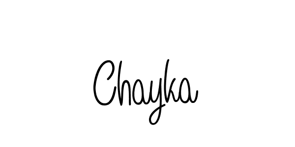 Use a signature maker to create a handwritten signature online. With this signature software, you can design (Angelique-Rose-font-FFP) your own signature for name Chayka. Chayka signature style 5 images and pictures png