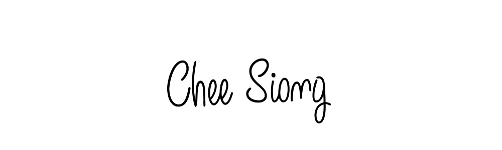 The best way (Angelique-Rose-font-FFP) to make a short signature is to pick only two or three words in your name. The name Chee Siong include a total of six letters. For converting this name. Chee Siong signature style 5 images and pictures png