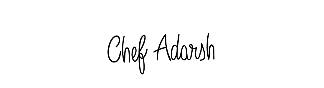 The best way (Angelique-Rose-font-FFP) to make a short signature is to pick only two or three words in your name. The name Chef Adarsh include a total of six letters. For converting this name. Chef Adarsh signature style 5 images and pictures png